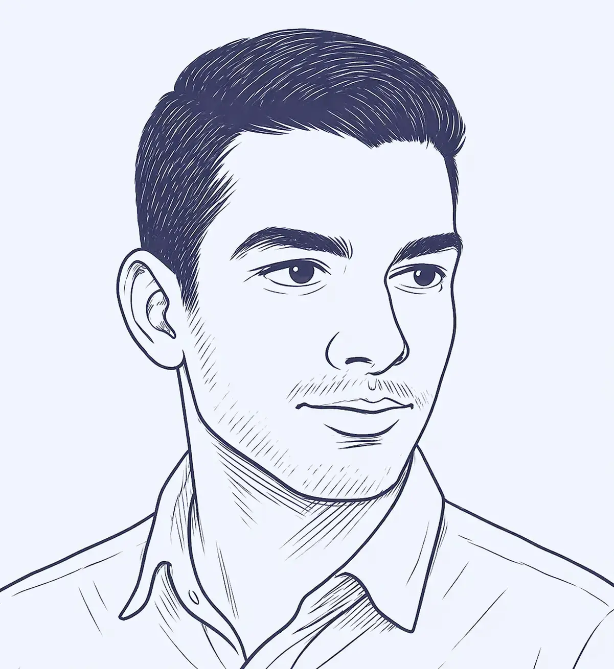 Portrait illustration of Faizan Khan